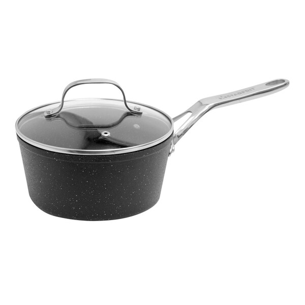 The Rock By Starfrit THE ROCK 2qt. Saucepan with Glass Lid and SS Handles - 060315-004-0000