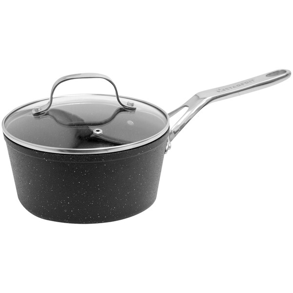 The Rock By Starfrit THE ROCK 2qt. Saucepan with Glass Lid and SS Handles - 060315-004-0000