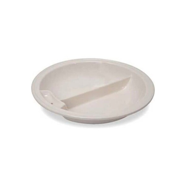 Vollrath Co Vollrath Intrigue Divided Porcelain Food Pan, 49130, 3.7 Quart Capacity - 49130