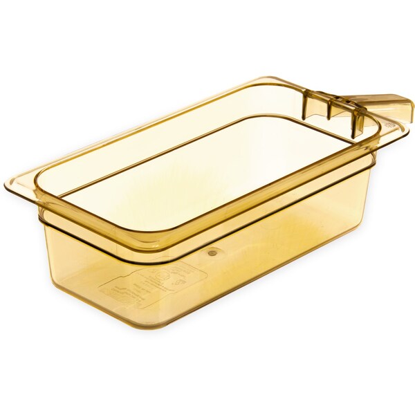 Carlisle Foodservice Food Pan HH w/1 Hdl, 1/3 Sz, 4" D, PK6 - 30861H13
