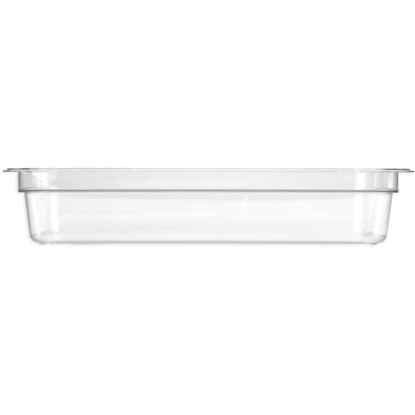 Carlisle Foodservice Full Food Pan PC, 4" D, Clr, PK6 - 10201B07