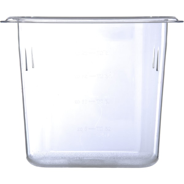Carlisle Foodservice Food Pan PC, 6", DP, 1/9, Clr, PK6 - 3068807