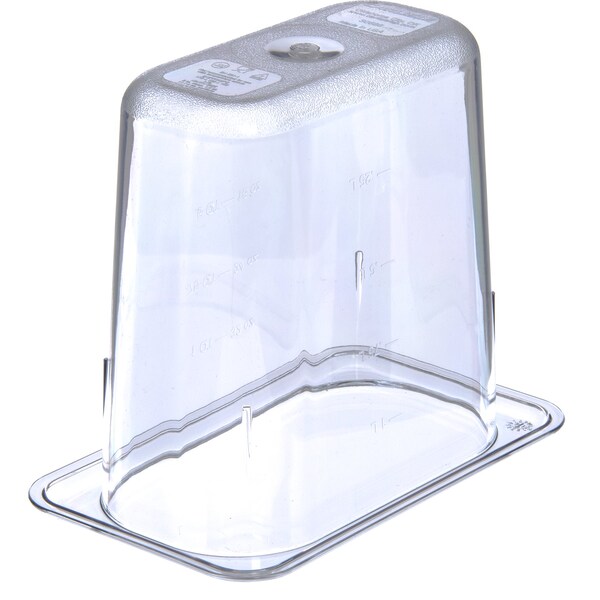Carlisle Foodservice Food Pan PC, 6", DP, 1/9, Clr, PK6 - 3068807