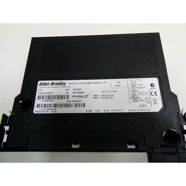 Allen Bradley CONTROLLOGIX MÓDULO DE ETHERNET Y COMUNICACIÓN DE 2 PUERTOS DE ALTA CAPACIDAD SERIE B - 1756-EN2TR