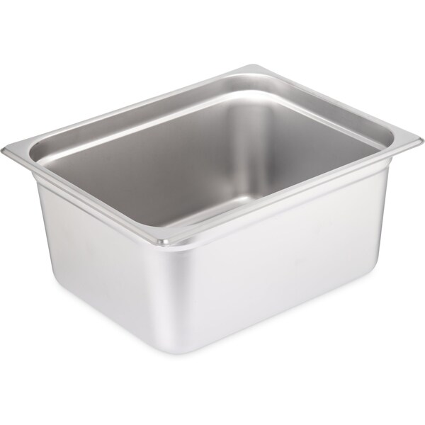 Carlisle Foodservice Half Lt ga., SS Steam Table Pan, 6", PK6 - 607126