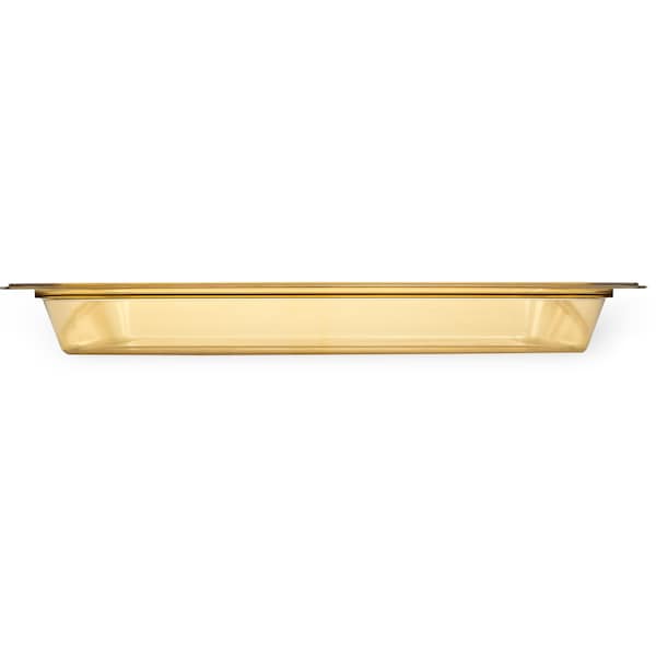Carlisle Foodservice Full Food Pan HH, 2.5" D, Amber, PK6 - 10400B13
