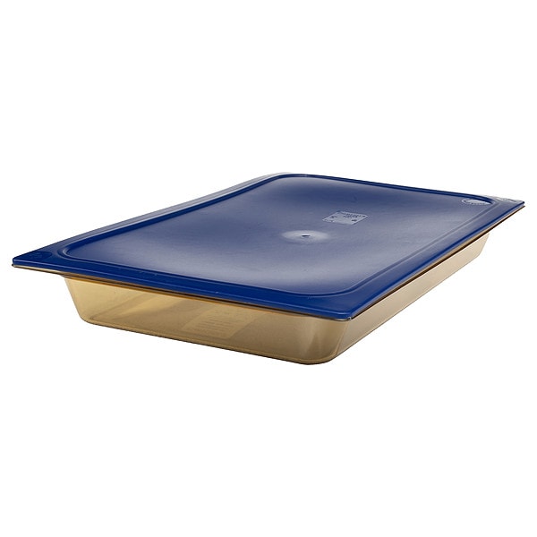 Carlisle Foodservice Full Food Pan HH, 2.5" D, Amber, PK6 - 10400B13