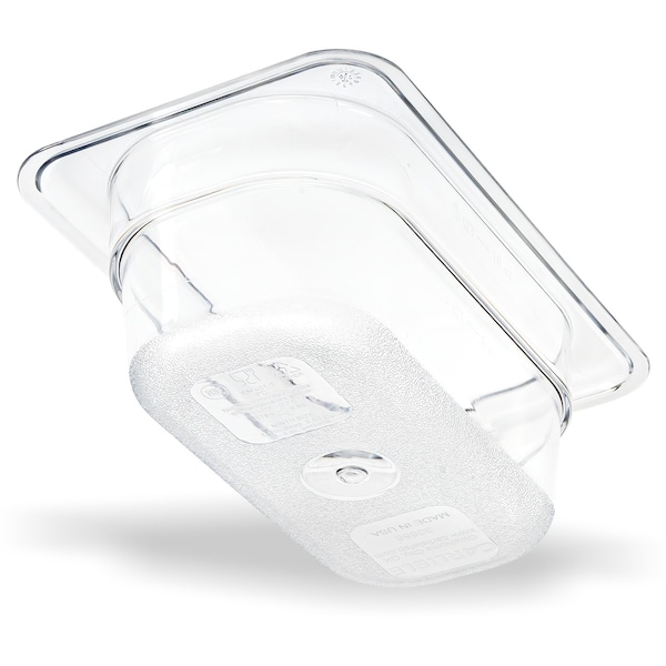 Carlisle Foodservice Food Pan PC, 2.5", DP, 1/9, Clr, PK6 - 3068607