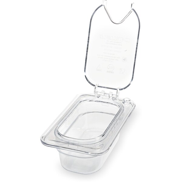 Carlisle Foodservice Food Pan PC, 2.5", DP, 1/9, Clr, PK6 - 3068607