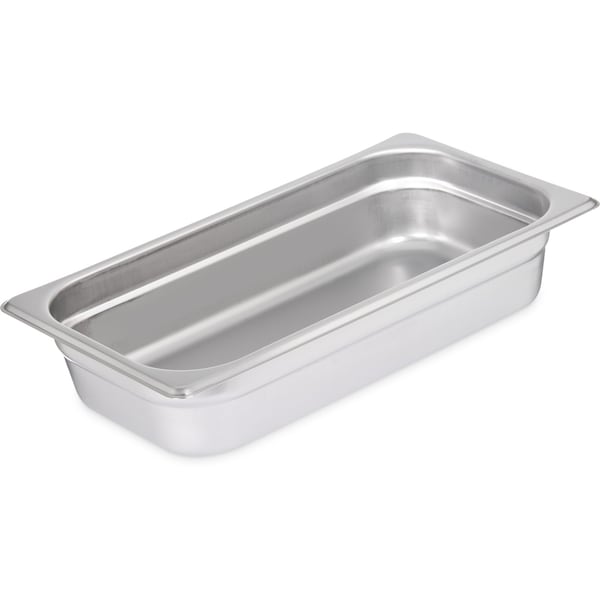 Carlisle Foodservice Lt Ga. SS Steam Table Pan, 1/3, 2.5", PK6 - 607132