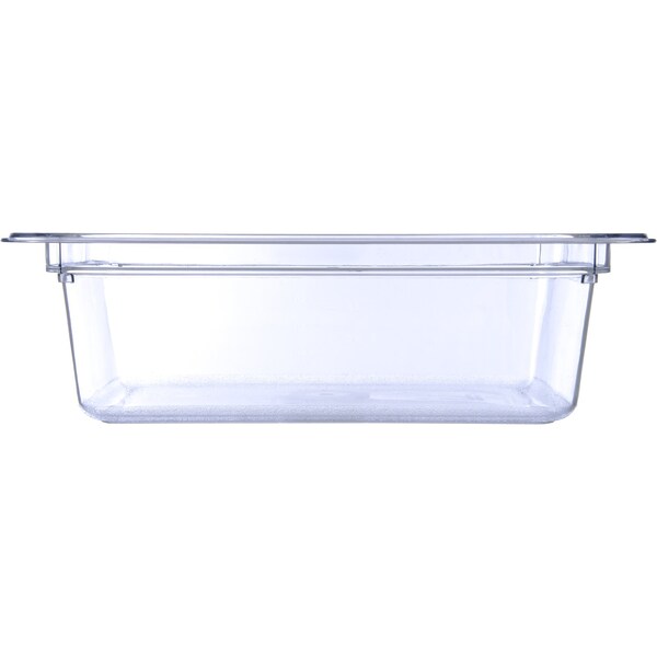 Carlisle Foodservice Half Food Pan PC, 4" D, Clr, PK6 - 10221B07