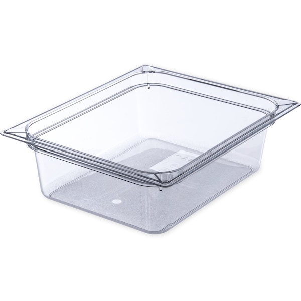Carlisle Foodservice Half Food Pan PC, 4" D, Clr, PK6 - 10221B07