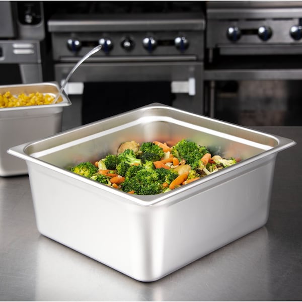Carlisle Foodservice Lt Ga. SS Steam Table Pan, 2/3, 6", PK6 - 607236