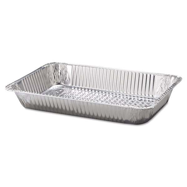 Hfa Aluminum Steam Table Pans, Full-Size Deep, 3.19in. Deep, 12.19 x 20.75, 50PK - 201900