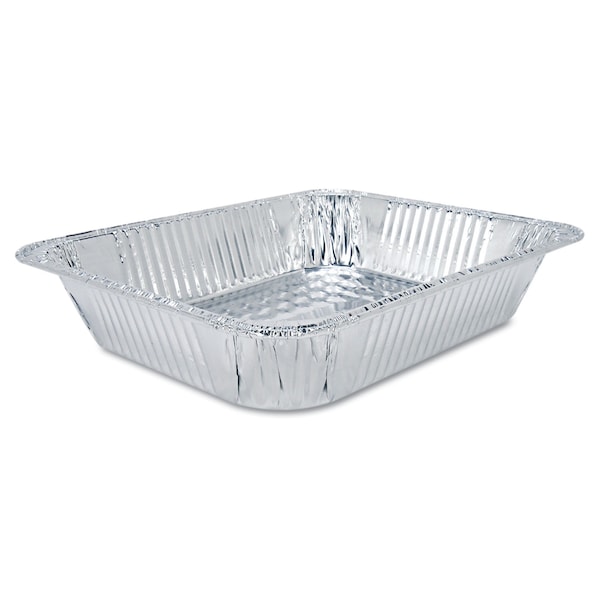 Hfa Aluminum Steam Table Pans, Half-Size Shallow, 1.69in. Deep, 10.38 x 12.75, 100PK - 32035