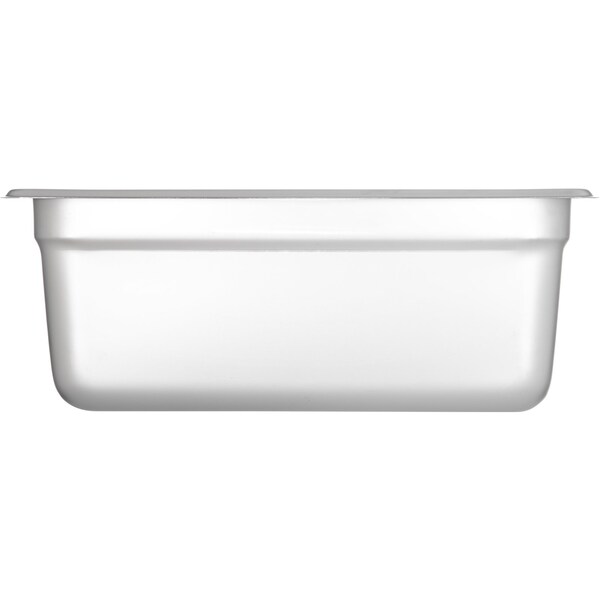 Carlisle Foodservice Qtr-Sz Lt Ga. SS Steam Table Pan, 4", PK6 - 607144