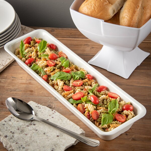 Carlisle Foodservice Half Long Pan, 2.5", BavarianCream, PK6 - 5552837
