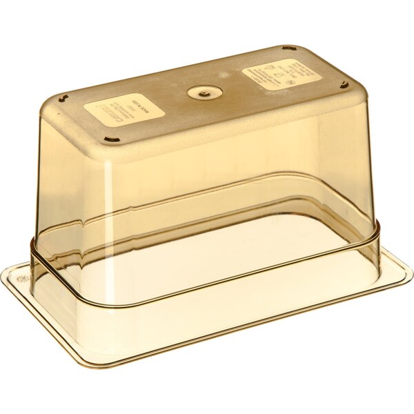 Carlisle Foodservice Food Pan HH, 6", DP, 1/4, Amber, PK6 - 3088213