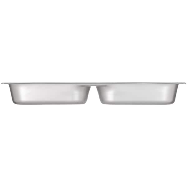 Carlisle Foodservice DuraPan, Full, SS, Dvd Stm Tbl Pan, 2.5", PK6 - 607002D