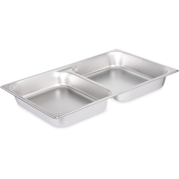 Carlisle Foodservice DuraPan, Full, SS, Dvd Stm Tbl Pan, 2.5", PK6 - 607002D