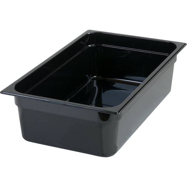 Carlisle Foodservice Full Food Pan HH, 6" D, Black, PK6 - 10402B03