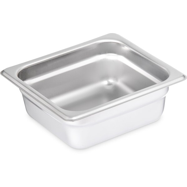 Carlisle Foodservice Lt Ga. SS Steam Table Pan, 1/6, 2.5", PK6 - 607162