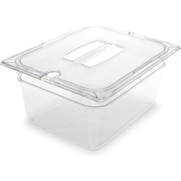 Carlisle Foodservice Half Food Pan PC, 6" D, Clr, PK6 - 10222B07