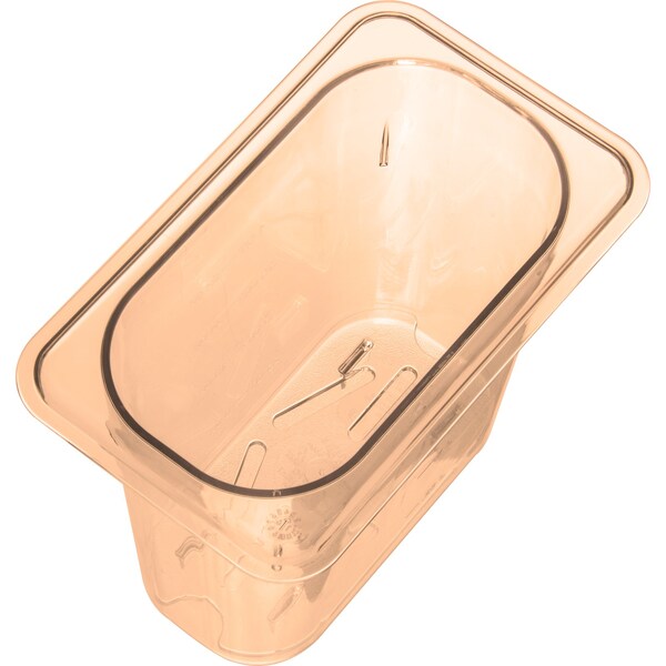 Carlisle Foodservice Drain Grate, Food Pan HH, 1/9, Amber, PK6 - 1053513