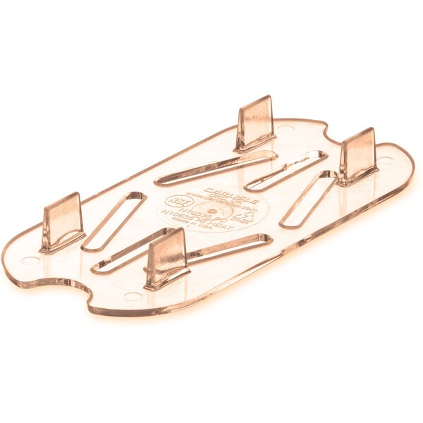 Carlisle Foodservice Drain Grate, Food Pan HH, 1/9, Amber, PK6 - 1053513