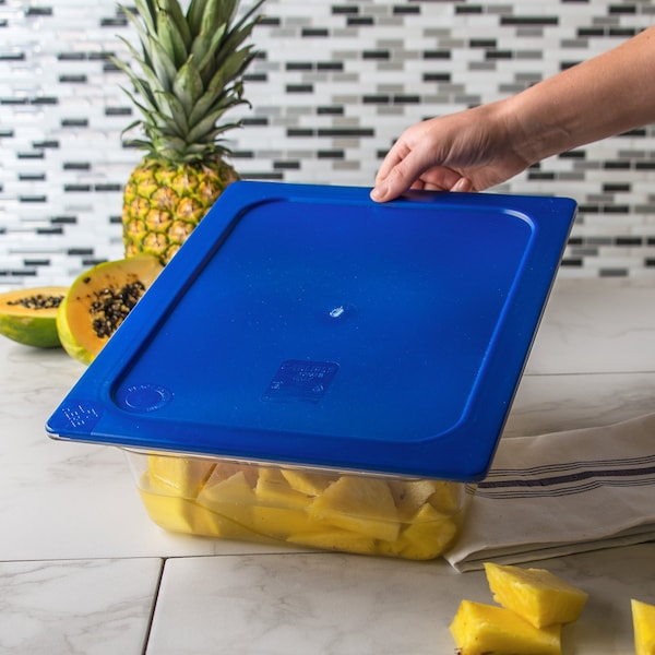 Carlisle Foodservice Half Food Pan Lid, Dark Blue, PK6 - 10232B60