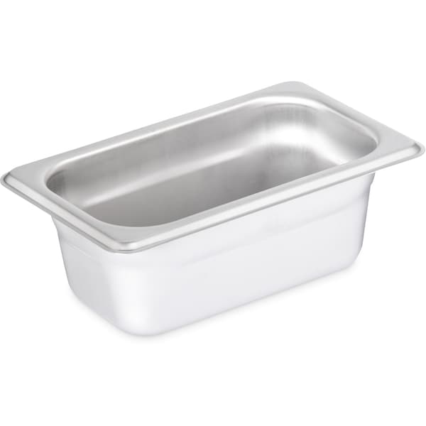 Carlisle Foodservice Lt Ga. SS Steam Table Pan, 1/9, 2.5", PK6 - 607192