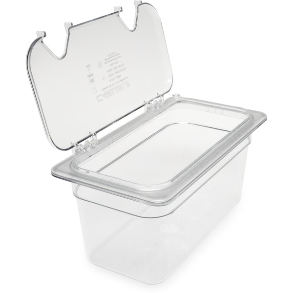Carlisle Foodservice Food Pan PC, 6", DP, 1/3, Clr, PK6 - 3066207