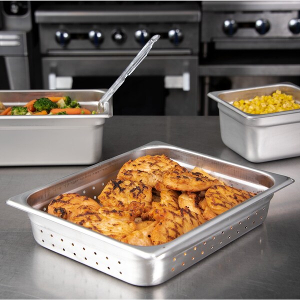 Carlisle Foodservice DuraPan, Hlf Sz, Prf Stm Tbl Pan, 2.5", PK6 - 607122P