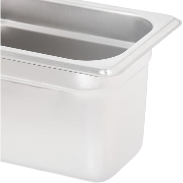 Carlisle Foodservice Lt Ga. SS Steam Table Pan, 1/9, 4", PK6 - 607194
