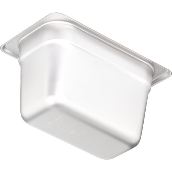 Carlisle Foodservice Lt Ga. SS Steam Table Pan, 1/9, 4", PK6 - 607194