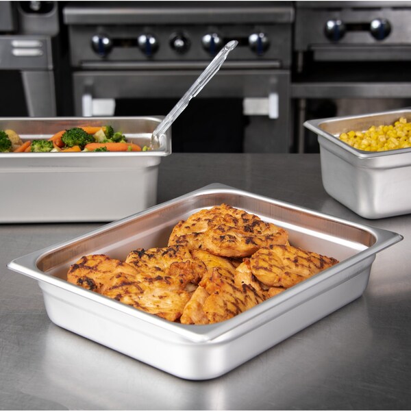 Carlisle Foodservice Half Lt ga., SS Steam Table Pan, 2.5", PK6 - 607122
