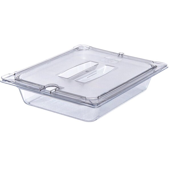 Carlisle Foodservice Univ Hndl Notchd Lid, 1/2 Food Pan, Cl, PK6 - 10231U07