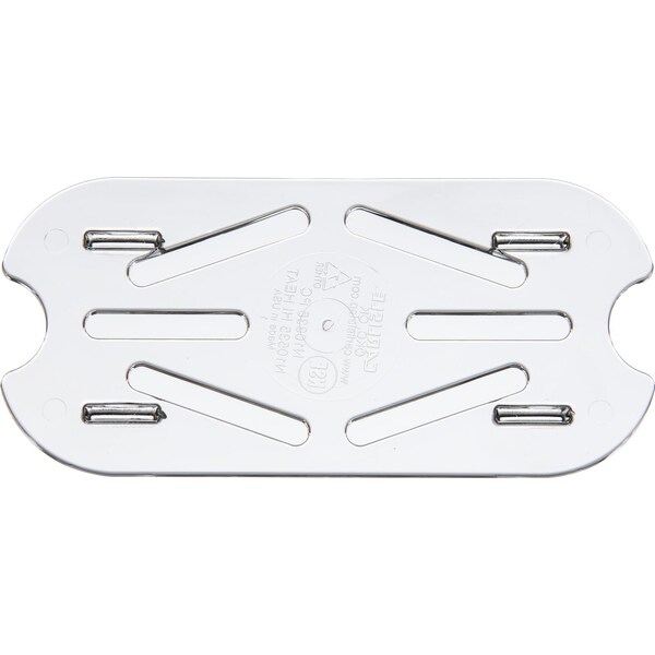 Carlisle Foodservice Drain Grate, Food Pan PC, 1/9, Clr, PK6 - 1033507