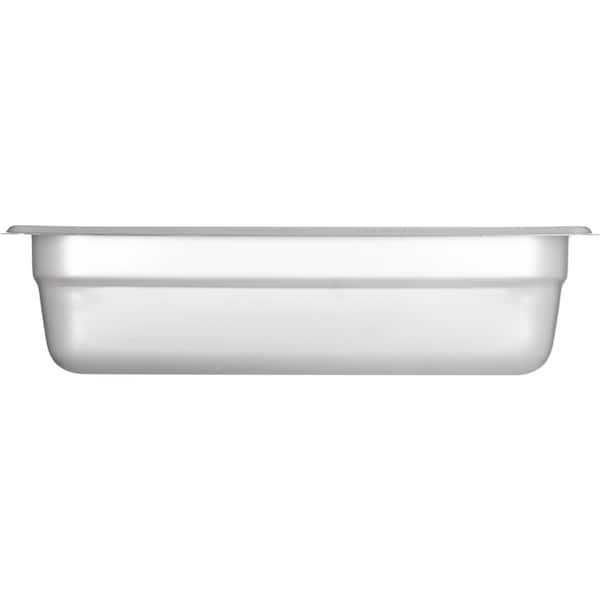 Carlisle Foodservice Qtr-Sz Lt Ga. SS Steam Tbl Pan, 2.5", PK6 - 607142