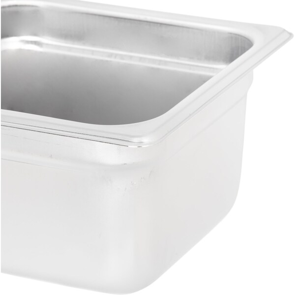 Carlisle Foodservice Lt Ga. SS Steam Table Pan, 1/6, 4", PK6 - 607164