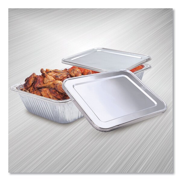 Hfa Half Steam Table Pan Lids, Full Curl, 11.16 x 0.62 x 12.75, 100PK - 2049-30-100FC