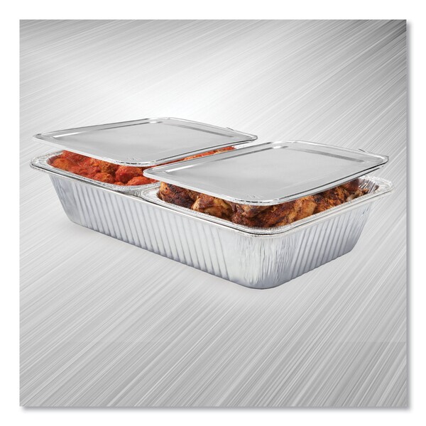 Hfa Half Steam Table Pan Lids, Full Curl, 11.16 x 0.62 x 12.75, 100PK - 2049-30-100FC