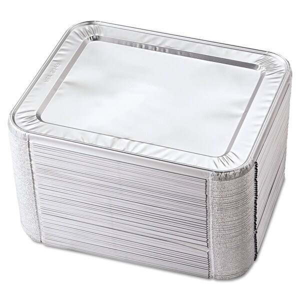 Hfa Steam Pan Foil Lids, Fits Half-Size Pan, 12.27 x 10.44, 100PK - 204930