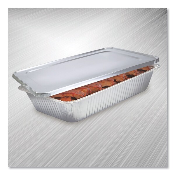 Hfa Full Steam Table Pan Lid, Full Curl, 12.87 x 0, 62 x 20.81, 50PK - 2050-45-50FC