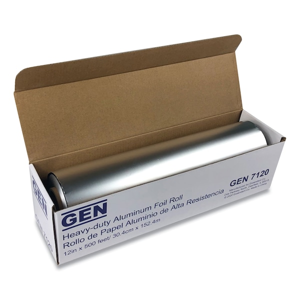 Gen Heavy-Duty Aluminum Foil Roll, 12" x 500 ft. - 81205