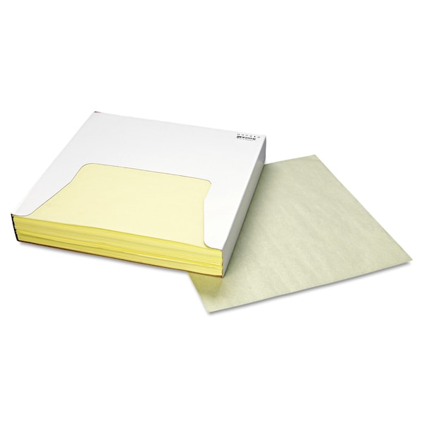 Bagcraft Grease-Resistant Wrap/Liner, 12 x 12, Yellow, PK5000 - P057412