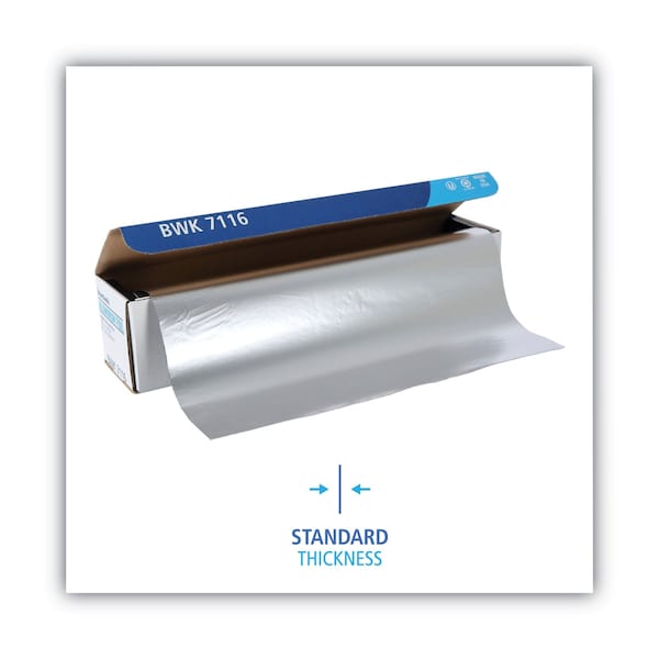 Boardwalk Standard Aluminum Foil Roll, 63 Gauge, 18" x 1,000 ft - BWK7116