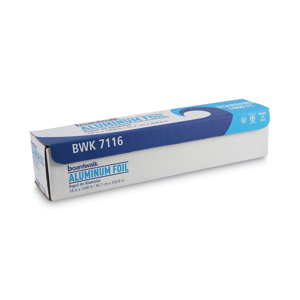 Boardwalk Standard Aluminum Foil Roll, 63 Gauge, 18" x 1,000 ft - BWK7116