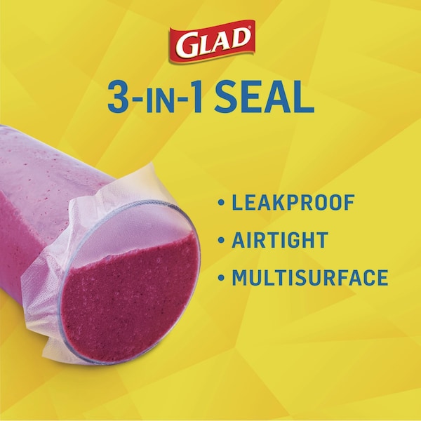 Glad Press'n Seal Food Plastic Wrap, 70 Square Foot Roll, PK12 - CLO 70441