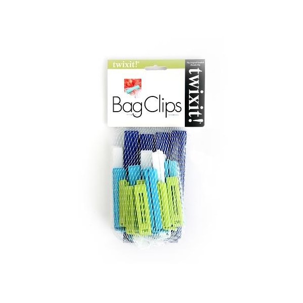 Linden Sweden Linden Sweden - 4466BLU - Assorted Bag Clips, PK20 - 4466BLU